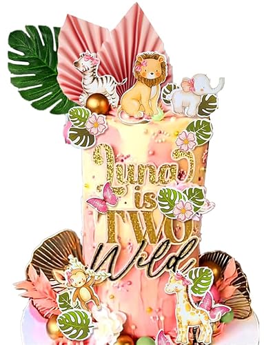 Kuchendekoration für Babypartys, Mädchen, zwei wilde Kuchen, wilde Torte, Tortenaufsatz, Safari-Kuchendekorationen, wilder Tortenaufsatz, 1. Geburtstag, Mädchen, Zoo-Tier-Kuchenaufsätze Kuchendekoration für Babypartys, Mädchen, zwei wilde Kuchen, wilde Torte, Tortenaufsatz, Safari-Kuchendekorationen, wilder Tortenaufsatz, 1. Geburtstag, Mädchen, Zoo-Tier-Kuchenaufsätze von BACH AND BOUJEE