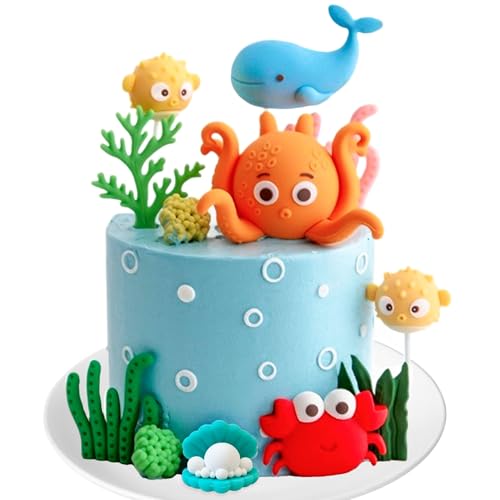 Meerestier Tortendeko Geburtstag Ozean Themen Kuchen Dekoration Deko Meerestier Kuchen Topper für Unter Meer Themen Babydusche Party Dekor Meerestier Tortendeko Geburtstag Ozean Themen Kuchen Dekoration Deko Meerestier Kuchen Topper für Unter Meer Themen Babydusche Party Dekor von BACH AND BOUJEE