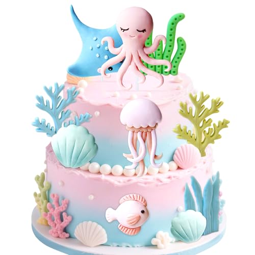 Meerestier Tortendeko Meerestier Geburtstag Kuchen Topper Ozean Themen Kuchen Dekoration Deko für Unter Meer Themen Babydusche Party Dekor Meerestier Tortendeko Meerestier Geburtstag Kuchen Topper Ozean Themen Kuchen Dekoration Deko für Unter Meer Themen Babydusche Party Dekor von BACH AND BOUJEE