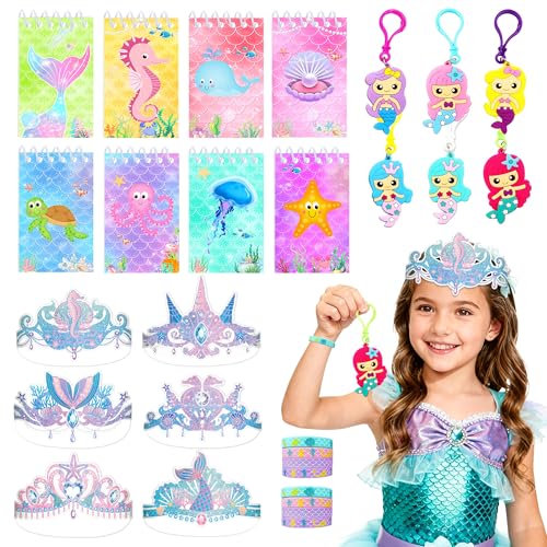 Meerjungfrauen-Partytütenfüller, Schlüsselanhänger, Meerjungfrau-Piniata, Partyzubehör, gefüllte Taschen für Kinder und Mädchen Meerjungfrauen-Partytütenfüller, Schlüsselanhänger, Meerjungfrau-Piniata, Partyzubehör, gefüllte Taschen für Kinder und Mädchen von BACH AND BOUJEE