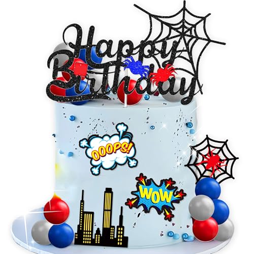 Superhelden Geburtstag Kuchen Dekoration Superhelden Party Gefälligkeiten Cupcake Kuchen Dekoration Spinne Kuchen Dekor Spinne Geburtstagsfeier Superhelden Geburtstag Kuchen Dekoration Superhelden Party Gefälligkeiten Cupcake Kuchen Dekoration Spinne Kuchen Dekor Spinne Geburtstagsfeier von BACH AND BOUJEE