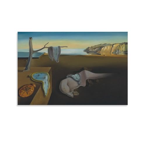 BACION Ölgemälde-Reproduktion Salvador Dali The Persistence of Memory, Klassischer Giclée-Kunstdruck Auf Leinwand, Wanddekoration Für Zu Hause von BACION