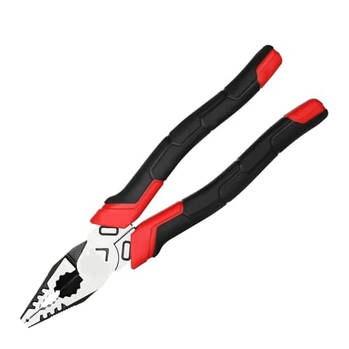 BADIKA Multifunktionszange 6/7/8 ''Elektriker-Zangen-Set, Kabelschneiden, Crimpen, Drahtschneider, Diagonalzange mit Langer Nase, Multifunktions-Reparaturwerkzeug(7 inch Wire Cutter) von BADIKA