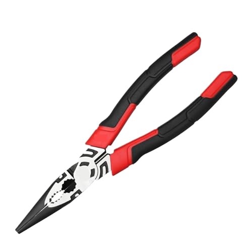 BADIKA Multifunktionszange 6/7/8 ''Elektriker-Zangen-Set, Kabelschneiden, Crimpen, Drahtschneider, Diagonalzange mit Langer Nase, Multifunktions-Reparaturwerkzeug(8 inch Long Nose) von BADIKA