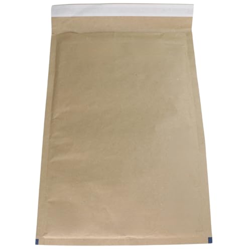 BADfabrik24 Versandtasche groß – stabile Karton Versandverpackung in verschiedenen Größen, umweltfreundlich & wiederverschließbar (100x Versandtasche groß braun 340x240x20 mm) von BADfabrik24