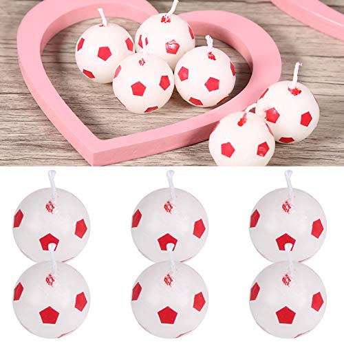 BAFOVY 6pcs Niedliche Fußball -Fußballkerzen -Dekorationen für, Bestehend aus Hochwertigem Paraffinmaterial, Sicher zu Bedienen, Großartig für eine Geburtstagsfeier oder eine Andere BAFOVY 6pcs Niedliche Fußball -Fußballkerzen -Dekorationen für, Bestehend aus Hochwertigem Paraffinmaterial, Sicher zu Bedienen, Großartig für eine Geburtstagsfeier oder eine Andere von BAFOVY