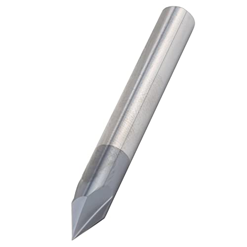 BAFOVY Chamfer Router Bit 60 Grad 6 Mm, V Groove 3 Flötenendmühle, Wolframstahl für CNC -Schnitzerei, Hocheffizienz -Kleiderwerkzeuge (D6*60°*50L) von BAFOVY