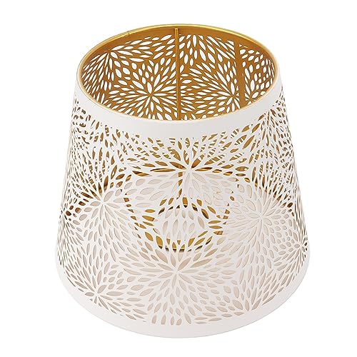 BAFOVY Eisenlampenschatten -Glühbirne Abdeckung Licht Diffusor 13x19x15 cm mit Blumgeschnitztem Muster für Tischlampenboden -Licht Nachttätigkeit BAFOVY Eisenlampenschatten -Glühbirne Abdeckung Licht Diffusor 13x19x15 cm mit Blumgeschnitztem Muster für Tischlampenboden -Licht Nachttätigkeit von BAFOVY