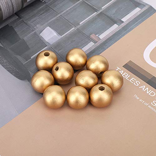 BAFOVY Holzperlen Kit 100pcs 20 Mm Runde Natürliche Unvollendete Holzperlen für Schmuck DIY -Kunsthandwerk mit Großen Löchern für Armbänder Halsketten Makramedekoration BAFOVY Holzperlen Kit 100pcs 20 Mm Runde Natürliche Unvollendete Holzperlen für Schmuck DIY -Kunsthandwerk mit Großen Löchern für Armbänder Halsketten Makramedekoration von BAFOVY