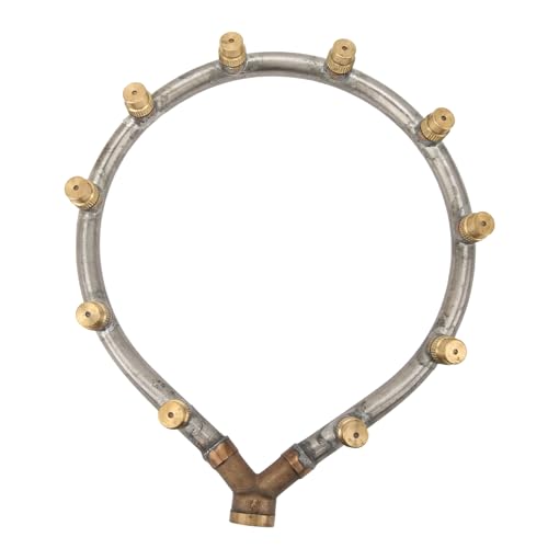 BAFOVY Langlebiges Material, Rotierende Düseneinstellung, Geeignet für Verschiedene Anforderungen mit G3/8 -Gewinde, Mehrfacher Kopfdesign, Einfach zu Bedienender, Langlebiger Ringdüsen, (10 Kopf) von BAFOVY