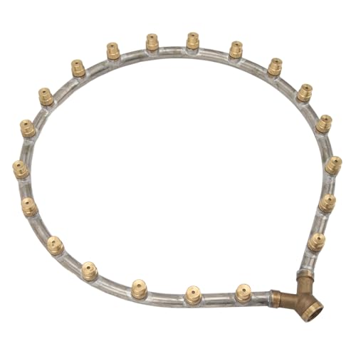 BAFOVY Langlebiges Material, Rotierende Düseneinstellung, Geeignet für Verschiedene Anforderungen mit G3/8 -Gewinde, Mehrfacher Kopfdesign, Einfach zu Bedienender, Langlebiger Ringdüsen, (20 Kopf) von BAFOVY