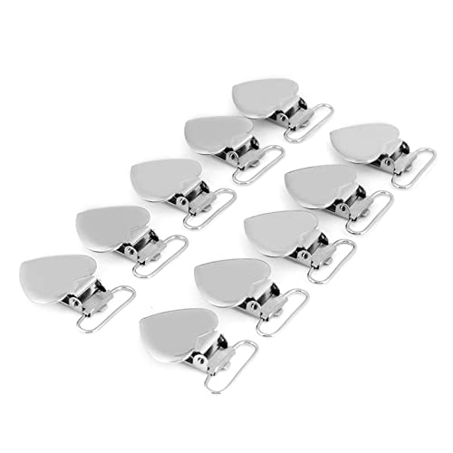 BAFOVY Metall -Hosentender -Clips, 10 pcs Silber Pfirsich Herzhandspraes Halteklammern mit Kunststoffzähne, Sicheres Klemme, Mehrzweckgebrauch für DIY Kleidung BAFOVY Metall -Hosentender -Clips, 10 pcs Silber Pfirsich Herzhandspraes Halteklammern mit Kunststoffzähne, Sicheres Klemme, Mehrzweckgebrauch für DIY Kleidung von BAFOVY