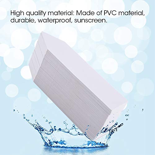 BAFOVY Pflanzensamenbezeichnungen Gartenmarkierungen Sämlinge Tags 100 PCs Multicolor PVC Wasserdicht Wiederverwendbar für die Pflanzenidentifikation mit Sonnenschutzschutz (WHITE) von BAFOVY