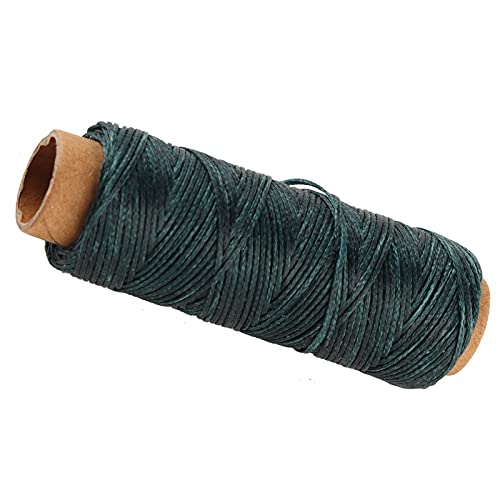 BAFOVY Wachster Lederfaden, 1 Mm Wachskurvenfaden, 50 M Flachwachskabel für Lederhandwerk, Starkes Handnähfaden, Ideal Zum Reparieren von Jalousien, Außenausrüstung (GREEN) von BAFOVY