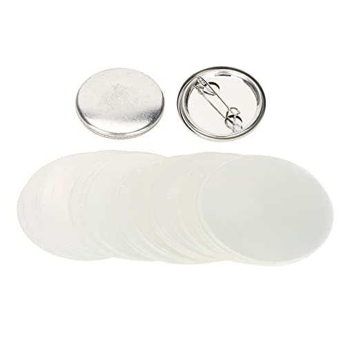 Blanko -Pin -Taste, Löschen von Badge -Tasten mit Pin, DIY -Taste, 4 Größen Acryl -Rund -Pin - -Maker -Kit für Handgefertigtes Handwerk, Weihnachtsfestgeschenk (100 Sätze 32-mm-Metallabzeichen) von BAFOVY