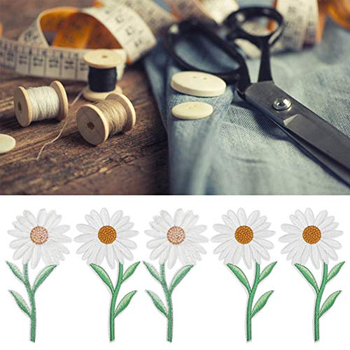 Daisy Patches Bügeln an, Süße Weiße Kleidertransferanwendungen für Kleidungsreparaturen, DIY -Dekoration mit Hoher Stärke Daisy Patches Bügeln an, Süße Weiße Kleidertransferanwendungen für Kleidungsreparaturen, DIY -Dekoration mit Hoher Stärke von BAFOVY