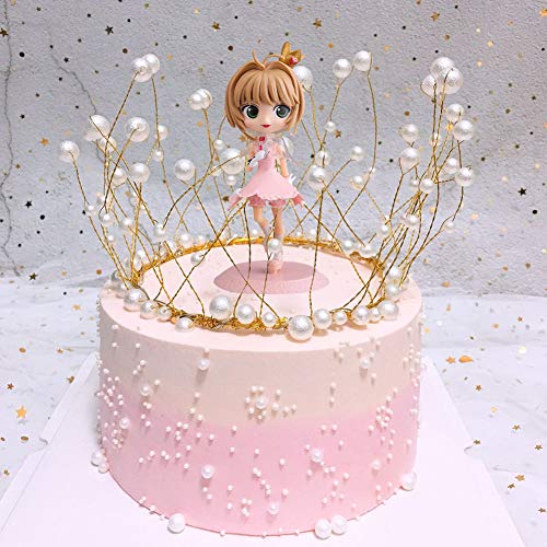 BAIBEI 2Pcs Kirschblüten Prinzessin Mini Figuren, Geburtstags Party liefert Cupcake Figuren, Cake Topper, Party Kuchen Dekoration Lieferungen von BAIBEI