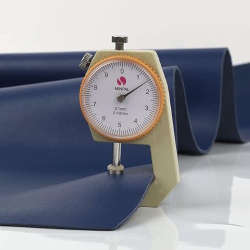 BAICO Dunkelblaues, Schlichtes, hochwertiges echtes Leder, pflanzlich gegerbtes Rindsleder, Stoff, DIY-Lederhandwerkszubehör BAICO Dunkelblaues, Schlichtes, hochwertiges echtes Leder, pflanzlich gegerbtes Rindsleder, Stoff, DIY-Lederhandwerkszubehör von BAICO
