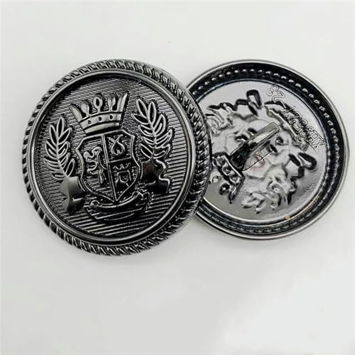 BAICO Metallknöpfen für Kleidung, Nähzubehör und Zubehör. Handgenähte Mantel-, Jackenknöpfe, 20-mm-Kleiderknöpfe von BAICO