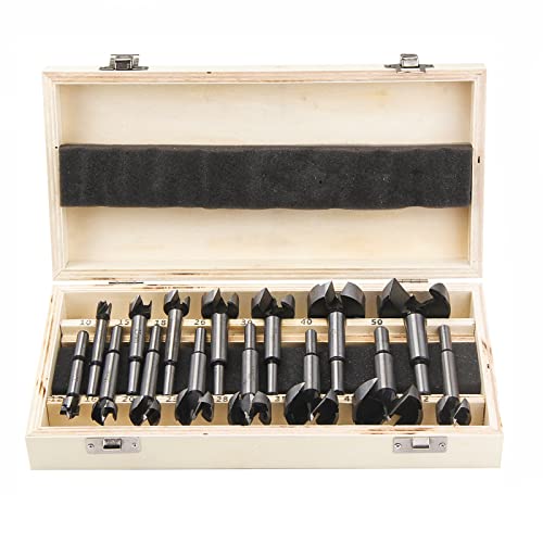 BAIDETS Forstnerbohrer Set 15tlg für Holz - Forstner Bohrer Satz, Holzbohrer Set Ø10-50mm, Forstner Bits mit Rundschaft BAIDETS Forstnerbohrer Set 15tlg für Holz - Forstner Bohrer Satz, Holzbohrer Set Ø10-50mm, Forstner Bits mit Rundschaft von BAIDETS