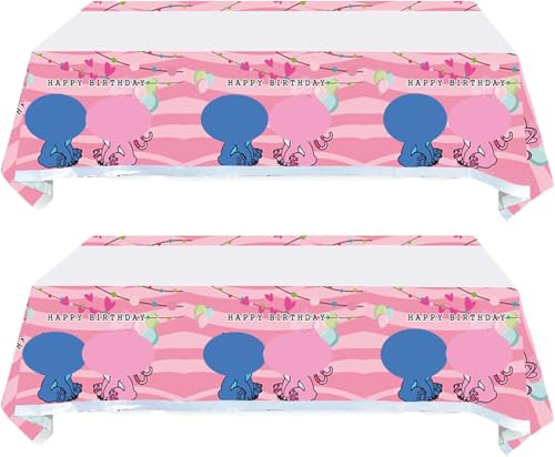 BAIDZFU 2 Stück Party Tischdecke, Cartoon Thema Tischdecken, Tischdecke Kindergeburtstag, Größe 180 x 108 cm, Themen Tischdecke Party Dekorationen, für Kinder Jungen Mädchen Mottoparty Dekoration (B) von BAIDZFU
