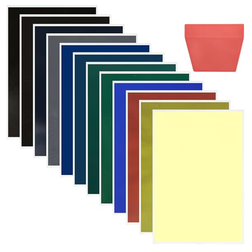 12 Stück Laser Markierungspapier, 27x39cm Lasergravur Papier, 12 Farben Lasergraviertes Farbpapier, Lasergravur Markierungspapier für Glasfasermarkierung und -gravur, Keramik, Glas 12 Stück Laser Markierungspapier, 27x39cm Lasergravur Papier, 12 Farben Lasergraviertes Farbpapier, Lasergravur Markierungspapier für Glasfasermarkierung und -gravur, Keramik, Glas von BAIFULAI