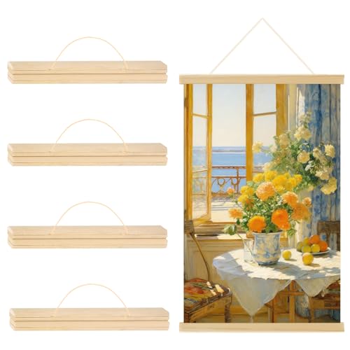 BAIFULAI 4 Stück A3 Posterleiste 31cm, Magnetische Posterschiene aus Holz, Posterleisten, Posterrahmen Poster Aufhänger, Bilderleiste Posterhänger für Poster, Bilderrahmen Kunstwerk, Fotos, Drucke BAIFULAI 4 Stück A3 Posterleiste 31cm, Magnetische Posterschiene aus Holz, Posterleisten, Posterrahmen Poster Aufhänger, Bilderleiste Posterhänger für Poster, Bilderrahmen Kunstwerk, Fotos, Drucke von BAIFULAI