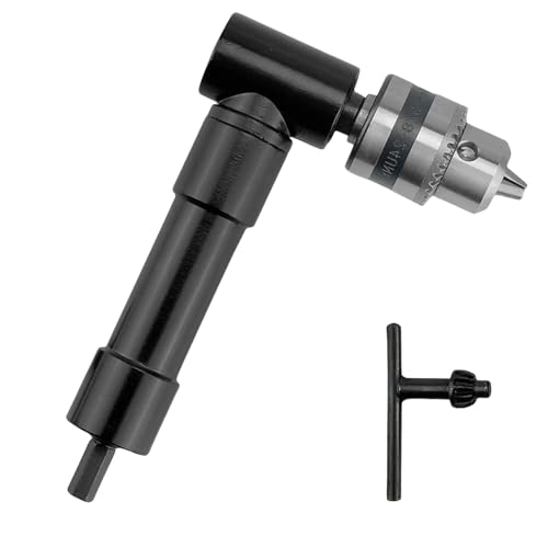 BAIFULAI Winkelbohraufsatz, 0.8-10mm 90 Grad Bohrfutter Bohrer Winkel Bohrfutter Befestigungsadapter Winkelbohr Winkelbohrer Vorsatz Bend Extension Winkelaufsatz für Akkuschrauber von BAIFULAI