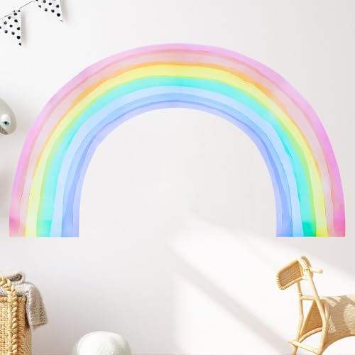 Regenbogen Wandtattoo Große, Wandtattoo Regenbogen, Wandtattoo Kinderzimmer Regenbogen, Wandsticker Kinderzimmer Mädchen, Wandtattoo Jugendzimmer Mädchen für Mädchenzimmer Kinderzimmer Babyzimmer von BAIFULAI