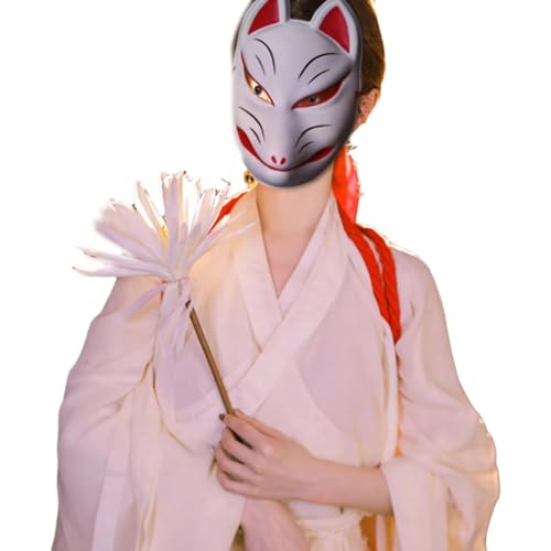 BAIRU Fuchs Gesicht Tier Japanische Cosplays Kostüm für Füchse Tiergesicht von BAIRU