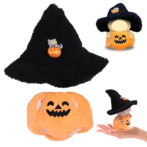 Halloween Puppe Kürbis Kleidung, Kürbis Umhang Plüsch Puppenmantel, Halloween Costume Kürbis Doll Clothes, Halloween Kleidung für Puppen, Halloween Plüsch Kleidung, for von BAISHUWU