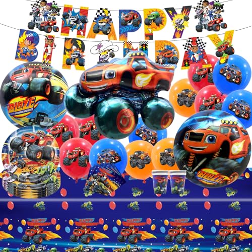 Monster Truck Luftballons Partygeschirr, 85 Stücke Monster truck geburtstag deko, Monster Trucks Theme Luftballons, Monster Truck Ballons, Monster Truck Party Geschirr, für Kinder Geburtstag Monster Truck Luftballons Partygeschirr, 85 Stücke Monster truck geburtstag deko, Monster Trucks Theme Luftballons, Monster Truck Ballons, Monster Truck Party Geschirr, für Kinder Geburtstag von BAISHUWU
