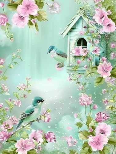 5D Diamond Painting Blume Diamant Painting Bilder Erwachsene, Vogel Diamond Painting Set, Diamond Painting Klein 40x50cm, DIY Quadrat Full Drill Cross Stickerei Basteln für Home Room Wall Decor 2-7 5D Diamond Painting Blume Diamant Painting Bilder Erwachsene, Vogel Diamond Painting Set, Diamond Painting Klein 40x50cm, DIY Quadrat Full Drill Cross Stickerei Basteln für Home Room Wall Decor 2-7 von BAIYAACO