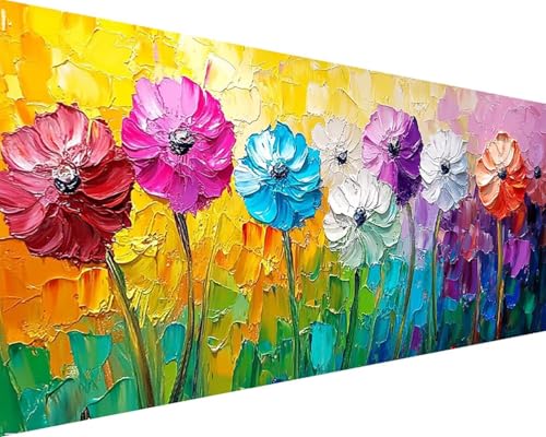 Malen Nach Zahlen Blume Malen Nach Zahlen Erwachsene Blume Paint by Numbers mit 3 Pinseln und Acrylfarben Handgemalt Ölgemälde Farbige Leinwand Set, Geschenke für Frauen, Zimmer Deko 30x60cm r3-2P Malen Nach Zahlen Blume Malen Nach Zahlen Erwachsene Blume Paint by Numbers mit 3 Pinseln und Acrylfarben Handgemalt Ölgemälde Farbige Leinwand Set, Geschenke für Frauen, Zimmer Deko 30x60cm r3-2P von BAIYAACO