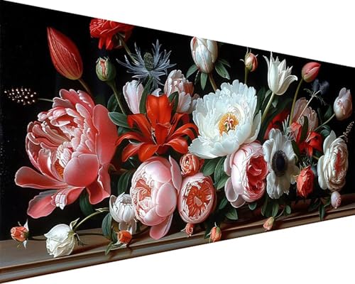 Malen Nach Zahlen Blume Malen Nach Zahlen Erwachsene Blume Paint by Numbers mit 3 Pinseln und Acrylfarben Handgemalt Ölgemälde Farbige Leinwand Set, Geschenke für Frauen, Zimmer Deko 50x100cm l3-89 Malen Nach Zahlen Blume Malen Nach Zahlen Erwachsene Blume Paint by Numbers mit 3 Pinseln und Acrylfarben Handgemalt Ölgemälde Farbige Leinwand Set, Geschenke für Frauen, Zimmer Deko 50x100cm l3-89 von BAIYAACO