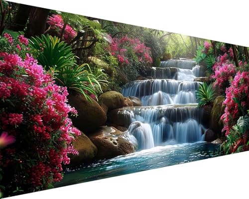 Malen Nach Zahlen Blume Malen Nach Zahlen Erwachsene Fallen Paint by Numbers mit 3 Pinseln und Acrylfarben Handgemalt Ölgemälde Farbige Leinwand Set, Geschenke für Frauen, Zimmer Deko 50x100cm o3-23I Malen Nach Zahlen Blume Malen Nach Zahlen Erwachsene Fallen Paint by Numbers mit 3 Pinseln und Acrylfarben Handgemalt Ölgemälde Farbige Leinwand Set, Geschenke für Frauen, Zimmer Deko 50x100cm o3-23I von BAIYAACO