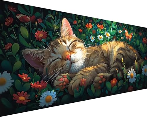 Malen Nach Zahlen Blume Malen Nach Zahlen Erwachsene Katze Paint by Numbers mit 3 Pinseln und Acrylfarben Handgemalt Ölgemälde Farbige Leinwand Set, Geschenke für Frauen, Zimmer Deko 100x200cm j3-78 Malen Nach Zahlen Blume Malen Nach Zahlen Erwachsene Katze Paint by Numbers mit 3 Pinseln und Acrylfarben Handgemalt Ölgemälde Farbige Leinwand Set, Geschenke für Frauen, Zimmer Deko 100x200cm j3-78 von BAIYAACO