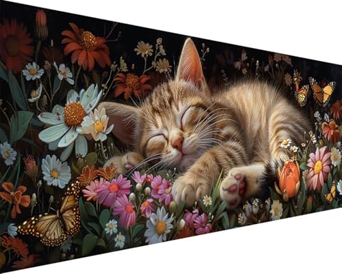 Malen Nach Zahlen Blume Malen Nach Zahlen Erwachsene Katze Paint by Numbers mit 3 Pinseln und Acrylfarben Handgemalt Ölgemälde Farbige Leinwand Set, Geschenke für Frauen, Zimmer Deko 100x200cm w3-251 Malen Nach Zahlen Blume Malen Nach Zahlen Erwachsene Katze Paint by Numbers mit 3 Pinseln und Acrylfarben Handgemalt Ölgemälde Farbige Leinwand Set, Geschenke für Frauen, Zimmer Deko 100x200cm w3-251 von BAIYAACO