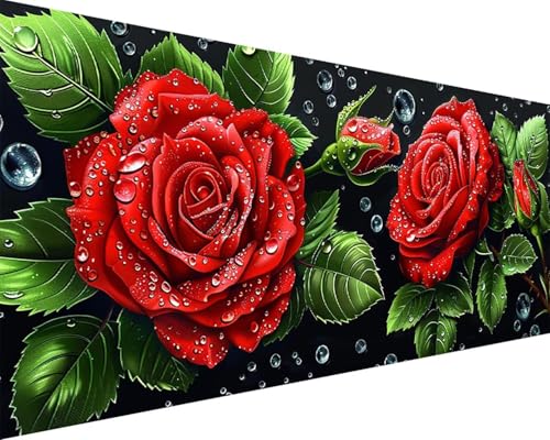 Malen Nach Zahlen Blume Malen Nach Zahlen Erwachsene Rose Paint by Numbers mit 3 Pinseln und Acrylfarben Handgemalt Ölgemälde Farbige Leinwand Set, Geschenke für Frauen, Zimmer Deko 80x160cm z3-212 Malen Nach Zahlen Blume Malen Nach Zahlen Erwachsene Rose Paint by Numbers mit 3 Pinseln und Acrylfarben Handgemalt Ölgemälde Farbige Leinwand Set, Geschenke für Frauen, Zimmer Deko 80x160cm z3-212 von BAIYAACO