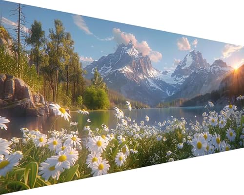 Malen Nach Zahlen Erwachsene Blume Malen Nach Zahlen Berg Paint by Numbers Farbige Leinwand mit Pinselset Acrylfarben Kreativ Set für Erwachsene, Home Wand Deko Wohnzimmer Geschenke 50x100cm h4-20 Malen Nach Zahlen Erwachsene Blume Malen Nach Zahlen Berg Paint by Numbers Farbige Leinwand mit Pinselset Acrylfarben Kreativ Set für Erwachsene, Home Wand Deko Wohnzimmer Geschenke 50x100cm h4-20 von BAIYAACO