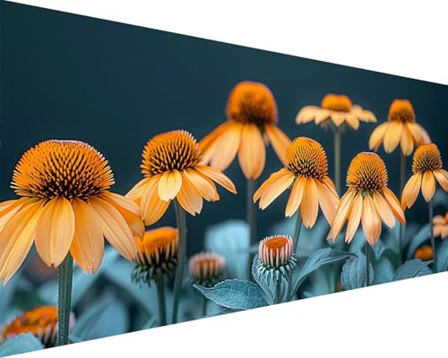 Malen Nach Zahlen Erwachsene Blume Malen Nach Zahlen Blume Paint by Numbers Farbige Leinwand mit Pinselset Acrylfarben Kreativ Set für Erwachsene, Home Wand Deko Wohnzimmer Geschenke 100x200cm b4-24F von BAIYAACO