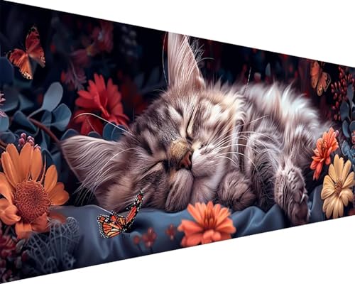 Malen Nach Zahlen Erwachsene Blume Malen Nach Zahlen Katze Paint by Numbers Farbige Leinwand mit Pinselset Acrylfarben Kreativ Set für Erwachsene, Home Wand Deko Wohnzimmer Geschenke 80x160cm h4-25A Malen Nach Zahlen Erwachsene Blume Malen Nach Zahlen Katze Paint by Numbers Farbige Leinwand mit Pinselset Acrylfarben Kreativ Set für Erwachsene, Home Wand Deko Wohnzimmer Geschenke 80x160cm h4-25A von BAIYAACO