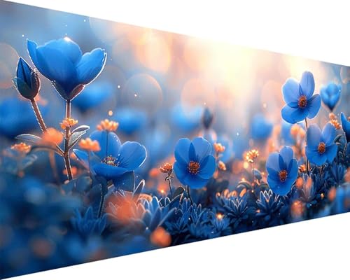 Malen Nach Zahlen Erwachsene Blume Malen Nach Zahlen Landschaft Paint by Numbers Farbige Leinwand mit Pinselset Acrylfarben Kreativ Set für Kinder, Home Wand Deko Wohnzimmer Geschenke 80x160cm v4-115 von BAIYAACO