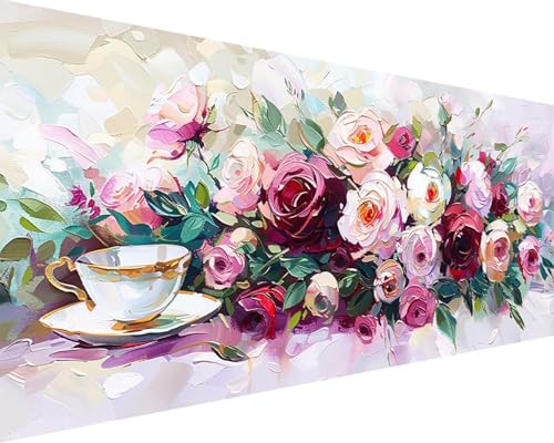 Malen Nach Zahlen Erwachsene Blume Malen Nach Zahlen Rose Paint by Numbers Farbige Leinwand mit Pinselset Acrylfarben Kreativ Set für Erwachsene, Home Wand Deko Wohnzimmer Geschenke 80x160cm o4-7R Malen Nach Zahlen Erwachsene Blume Malen Nach Zahlen Rose Paint by Numbers Farbige Leinwand mit Pinselset Acrylfarben Kreativ Set für Erwachsene, Home Wand Deko Wohnzimmer Geschenke 80x160cm o4-7R von BAIYAACO