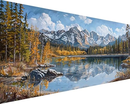 Malen Nach Zahlen Erwachsene Fallen Malen Nach Zahlen Landschaft Paint by Numbers Farbige Leinwand mit Pinselset Acrylfarben Kreativ Set für Kinder, Home Wand Deko Wohnzimmer Geschenke 40x80cm c4-27H Malen Nach Zahlen Erwachsene Fallen Malen Nach Zahlen Landschaft Paint by Numbers Farbige Leinwand mit Pinselset Acrylfarben Kreativ Set für Kinder, Home Wand Deko Wohnzimmer Geschenke 40x80cm c4-27H von BAIYAACO
