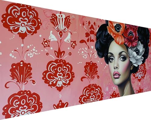 Malen Nach Zahlen Erwachsene Frauen Malen Nach Zahlen Blume Paint by Numbers Farbige Leinwand mit Pinselset Acrylfarben Kreativ Set für Erwachsene, Home Wand Deko Wohnzimmer Geschenke 30x60cm u4-4Y Malen Nach Zahlen Erwachsene Frauen Malen Nach Zahlen Blume Paint by Numbers Farbige Leinwand mit Pinselset Acrylfarben Kreativ Set für Erwachsene, Home Wand Deko Wohnzimmer Geschenke 30x60cm u4-4Y von BAIYAACO