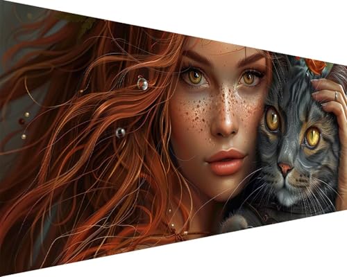 Malen Nach Zahlen Erwachsene Frauen Malen Nach Zahlen Katze Paint by Numbers Farbige Leinwand mit Pinselset Acrylfarben Kreativ Set für Erwachsene, Home Wand Deko Wohnzimmer Geschenke 40x80cm w4-5T Malen Nach Zahlen Erwachsene Frauen Malen Nach Zahlen Katze Paint by Numbers Farbige Leinwand mit Pinselset Acrylfarben Kreativ Set für Erwachsene, Home Wand Deko Wohnzimmer Geschenke 40x80cm w4-5T von BAIYAACO