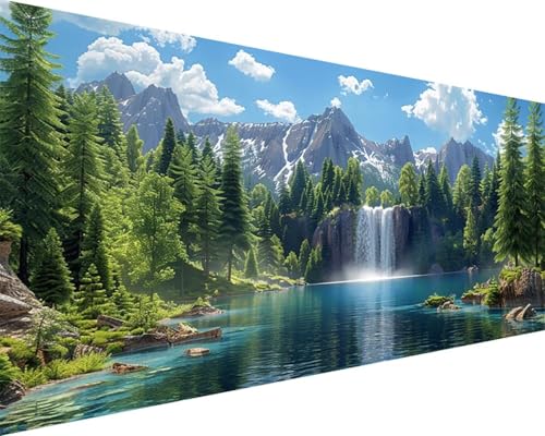 Malen Nach Zahlen Erwachsene Landschaft Malen Nach Zahlen Berg Paint by Numbers Farbige Leinwand mit Pinselset Acrylfarben Kreativ Set für Kinder, Home Wand Deko Wohnzimmer Geschenke 100x200cm o4-19V Malen Nach Zahlen Erwachsene Landschaft Malen Nach Zahlen Berg Paint by Numbers Farbige Leinwand mit Pinselset Acrylfarben Kreativ Set für Kinder, Home Wand Deko Wohnzimmer Geschenke 100x200cm o4-19V von BAIYAACO