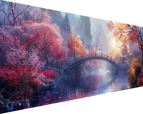 Malen Nach Zahlen Erwachsene Landschaft Malen Nach Zahlen Brücke Paint by Numbers Farbige Leinwand mit Pinselset Acrylfarben Kreativ Set für Kinder, Home Wand Deko Wohnzimmer Geschenke 50x100cm k4-165 Malen Nach Zahlen Erwachsene Landschaft Malen Nach Zahlen Brücke Paint by Numbers Farbige Leinwand mit Pinselset Acrylfarben Kreativ Set für Kinder, Home Wand Deko Wohnzimmer Geschenke 50x100cm k4-165 von BAIYAACO