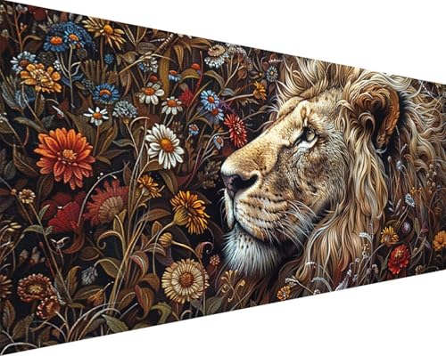 Malen Nach Zahlen Erwachsene Löwe Malen Nach Zahlen Blume Paint by Numbers Farbige Leinwand mit Pinselset Acrylfarben Kreativ Set für Erwachsene, Home Wand Deko Wohnzimmer Geschenke 40x80cm f4-2C Malen Nach Zahlen Erwachsene Löwe Malen Nach Zahlen Blume Paint by Numbers Farbige Leinwand mit Pinselset Acrylfarben Kreativ Set für Erwachsene, Home Wand Deko Wohnzimmer Geschenke 40x80cm f4-2C von BAIYAACO